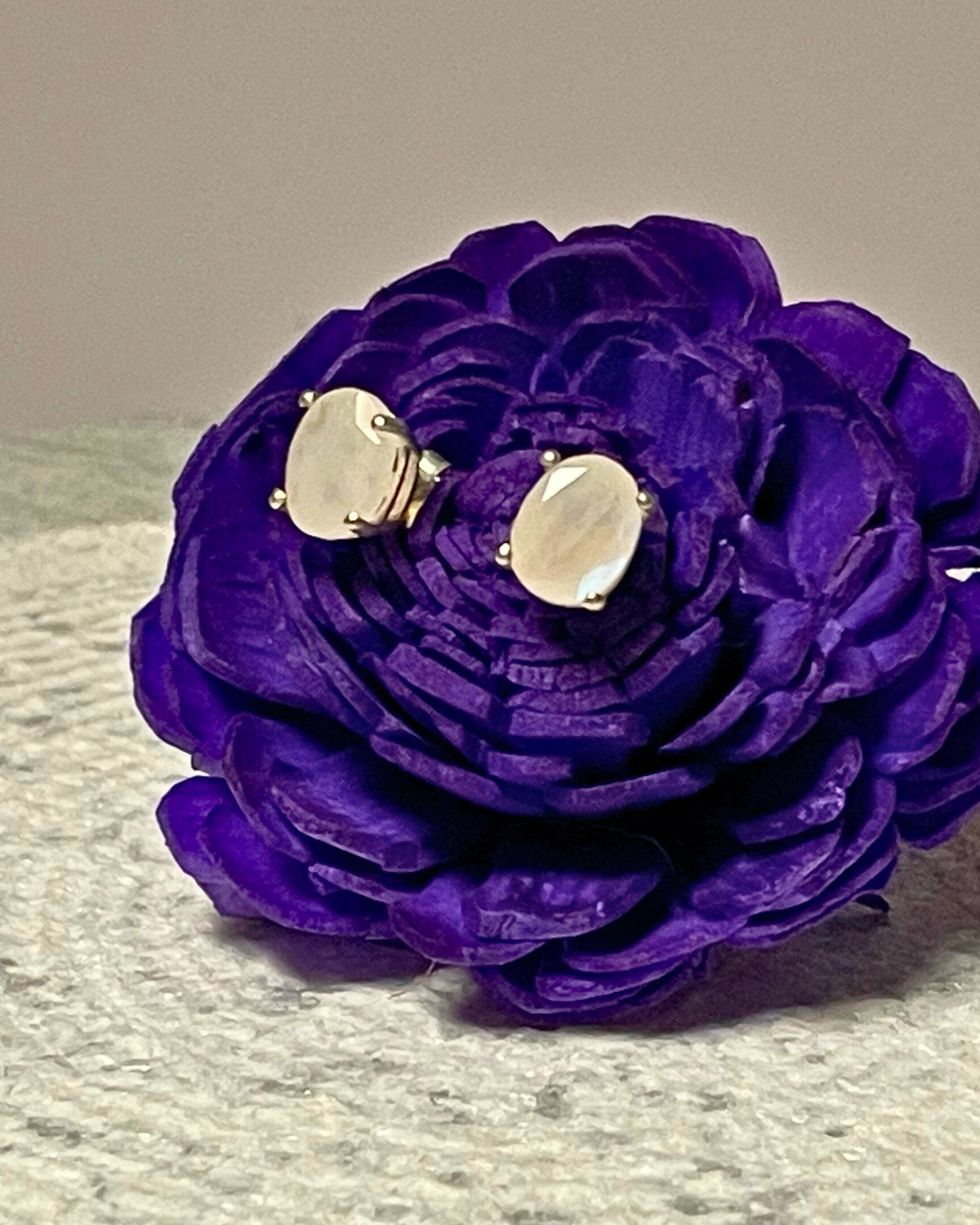 Moonstone Haze Studs