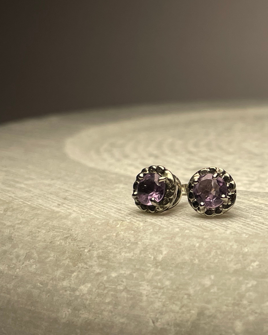 Amethyst Serenity Drop Earrings
