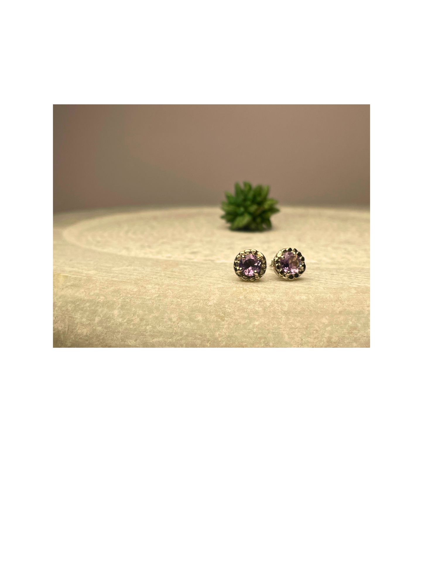 Amethyst Serenity Drop Earrings