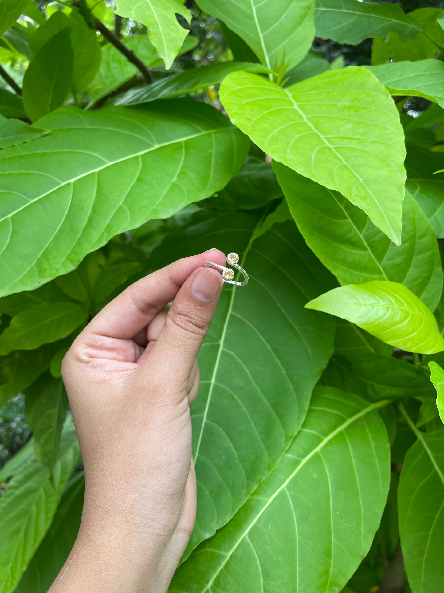 Citrine Twin Glow Ring