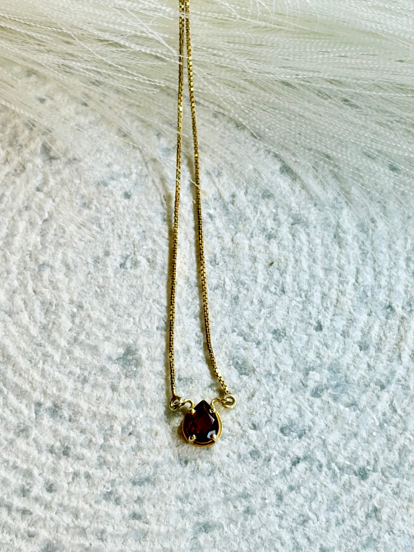 Garnet the Rooted flame Necklace.
