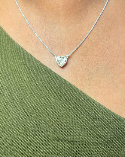 Citrine Golden Glow Heart Necklace