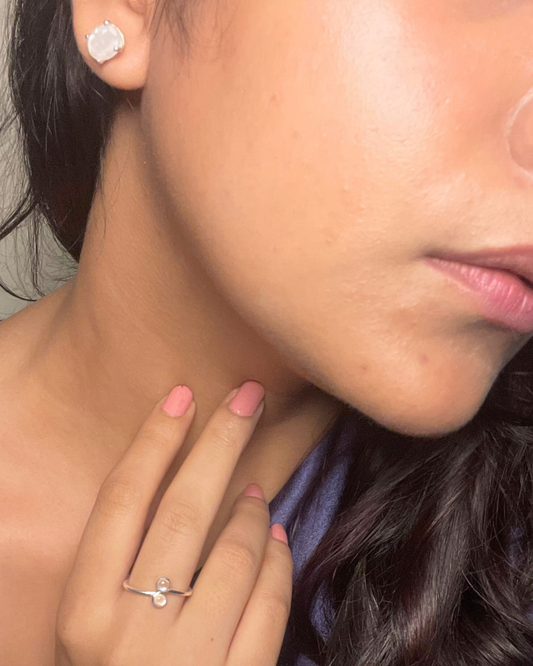 Moonstone Haze Studs