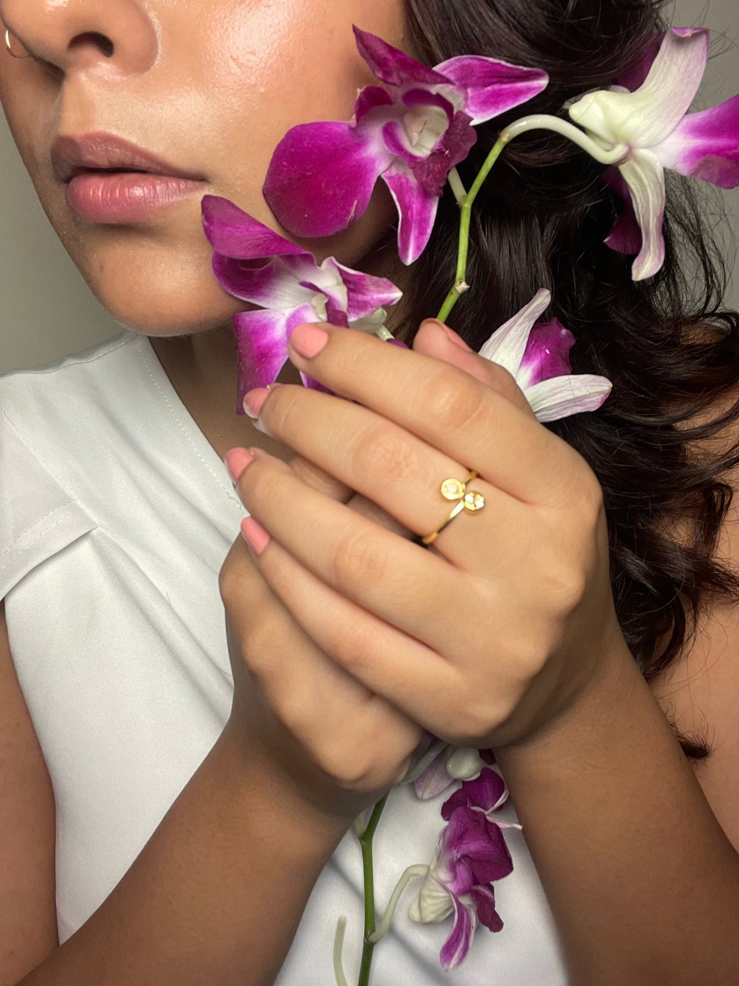 Citrine Twin Glow Ring