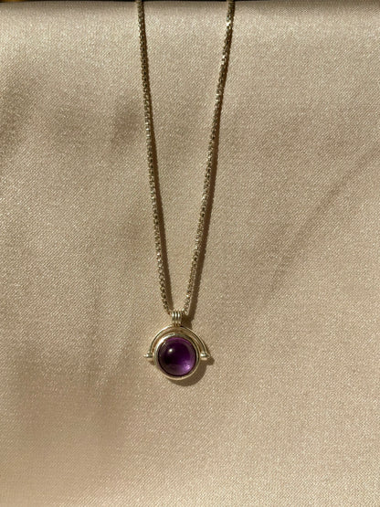 Amethyst Bliss Round Pendant