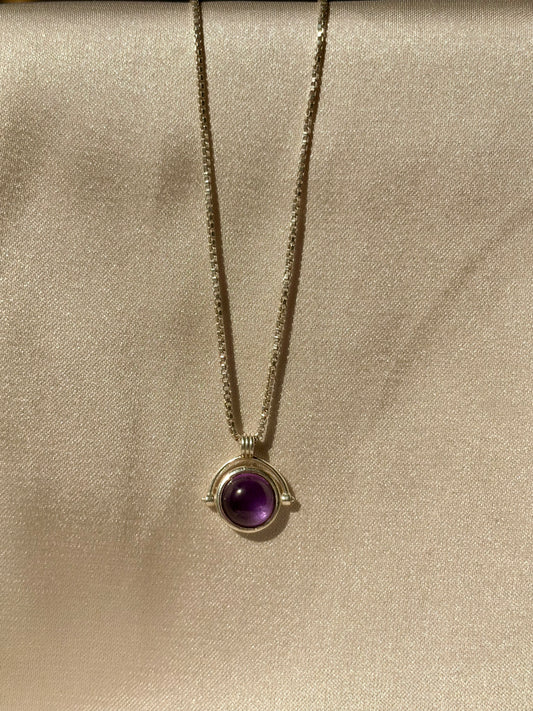 Amethyst Bliss Round Pendant